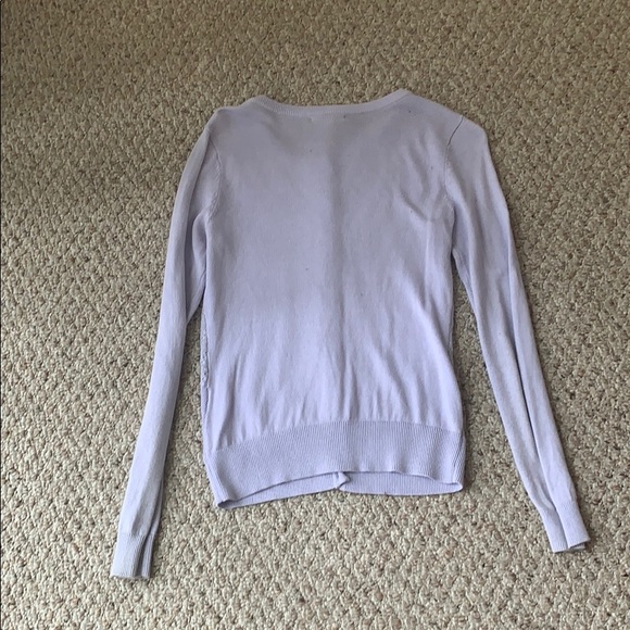 NY & Co Lavender Sweater, Size XS - Picture 3 of 7